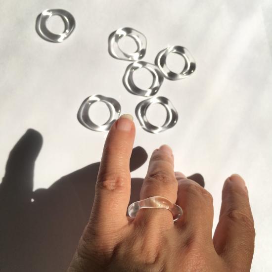  제인 다렌스부르그 반지 제인 다렌스버그 오가닉 밴드 클리어 - JANE DARENSBOURG