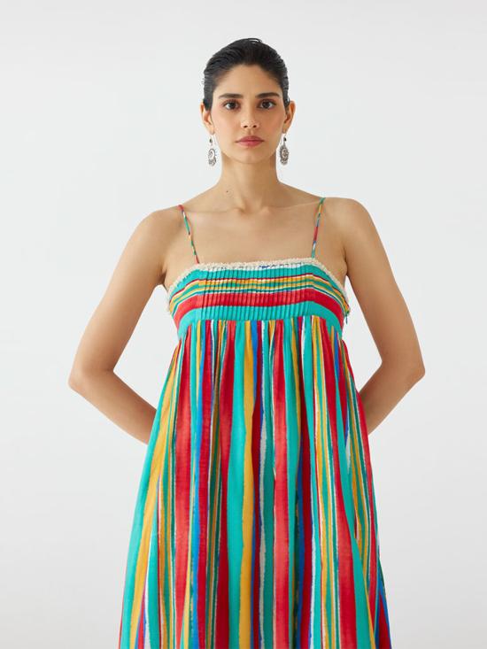  IKKIVI 롱 원피스 이키비 버치 스트랩 드레스 멀티 컬러 - IKKIVI