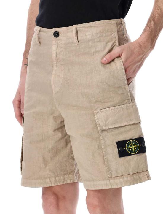  스톤 아일랜드 숏팬츠 파나마 나일론 카고 쇼츠 데저트 - STONE ISLAND