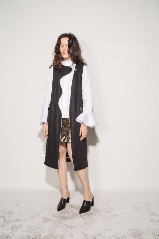  Kahle 베스트 칼레 커빌리니어 드레스 재킷 블랙 - KAHLER OMAGGIO