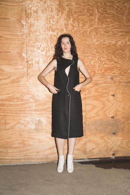  Kahle 베스트 칼레 커빌리니어 드레스 재킷 블랙 - KAHLER OMAGGIO