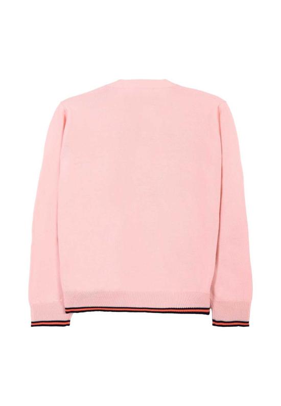  [키즈] 구찌 풀오버 키즈 웹 디테일 카디건 핑크 - GUCCI