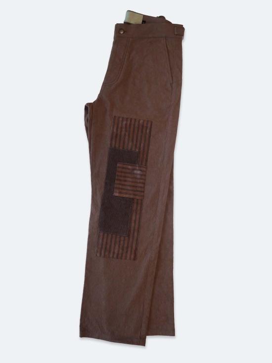  에블린 스트레이트 팬츠 아벨린 패치 팬츠 코코아 - A B E L I N E