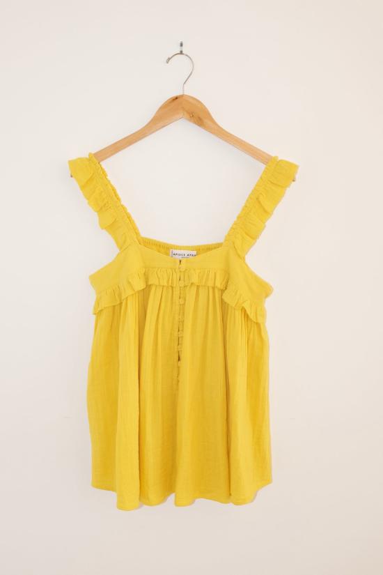  어피스 어파트 민소매 티셔츠 각각 에밀 탑 선