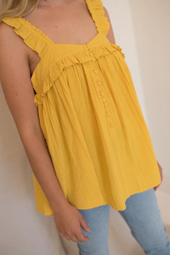  어피스 어파트 민소매 티셔츠 각각 에밀 탑 선 - APIECE APART