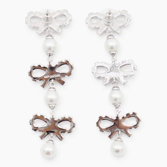  셀프 포트레이트 이어링 실버 크리스탈 귀걸이 - SELF PORTRAIT