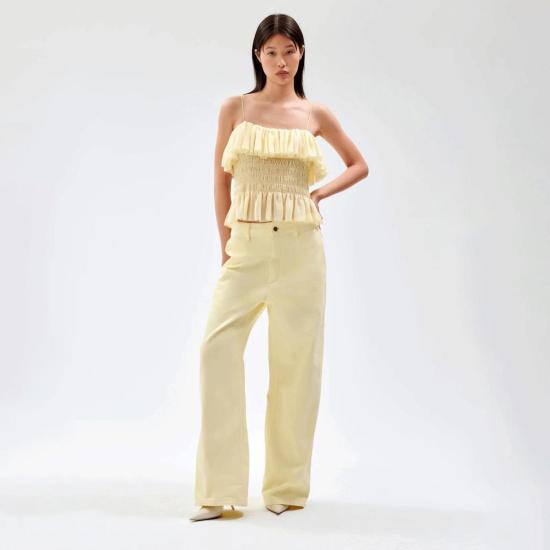  론니 코보 데님 팬츠 로니 코보 마테오 팬츠 옐로우