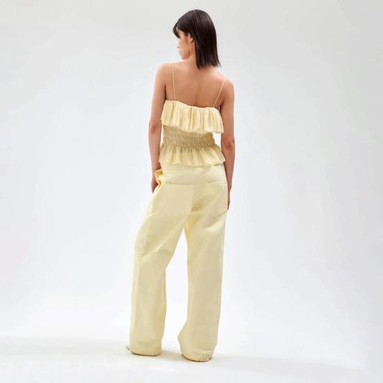  론니 코보 데님 팬츠 로니 코보 마테오 팬츠 옐로우 - RONNY KOBO