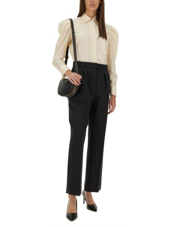  막스마라 셔츠 코튼 새틴 셔츠 화이트 - MAX MARA