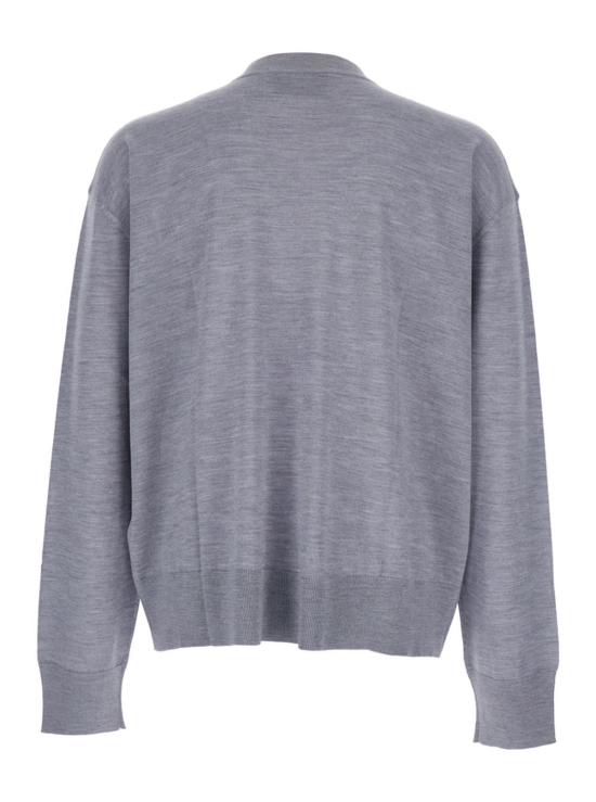  아미 스웨터 알렉상드르 마티우시 크루넥  (자수 로고, 그레이) - AMI