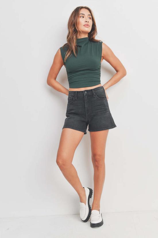  Just Black Denim 숏팬츠 저스트 블랙 데님 맘 쇼트 오트/월넛/워시드 블랙