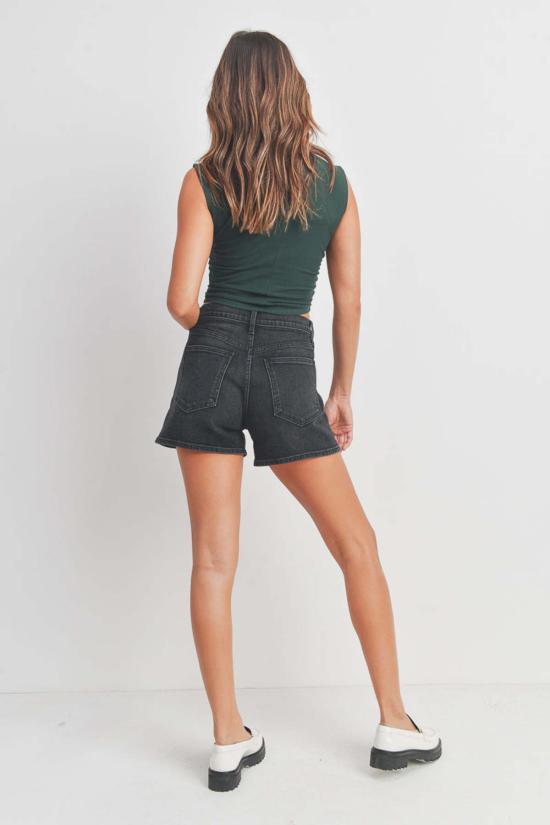  Just Black Denim 숏팬츠 저스트 블랙 데님 맘 쇼트 오트/월넛/워시드 블랙 - OTHER BRANDS