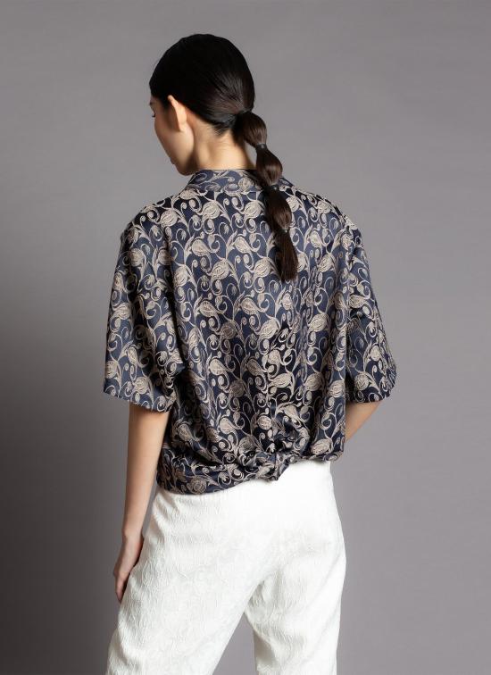  KAAREM 스트레이트 팬츠 카렘 오타테아 릴렉스드 플리츠 포켓  화이트 스월 - OTHER BRANDS