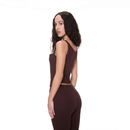  MIAOU 블라우스 미아우 루나 탑 초콜릿 - OTHER BRANDS