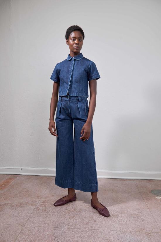  마리아 스탠리 블라우스 세바스찬 탑 인디고 데님 - MARIA STANLEY