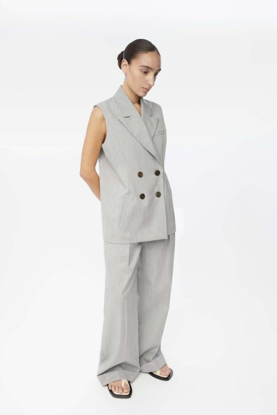  DĀL THE LABEL 베스트 DĀl The Label 울 블렌드 더블 브레스트 - OTHER BRANDS