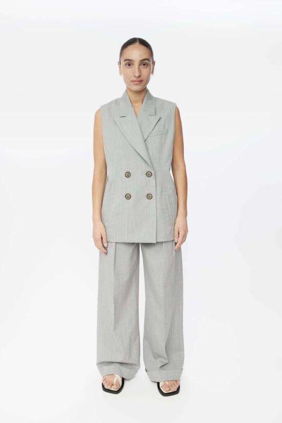  DĀL THE LABEL 베스트 DĀl The Label 울 블렌드 더블 브레스트 - OTHER BRANDS