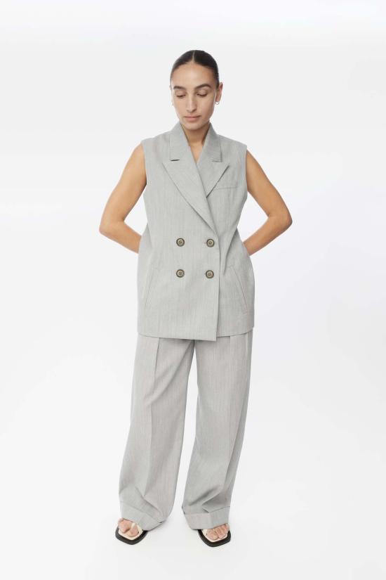  DĀL THE LABEL 베스트 DĀl The Label 울 블렌드 더블 브레스트 - OTHER BRANDS