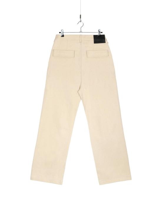  패브릭스 치노 팬츠 일본산 셀비지 원단으로 제작된 유틸리티  (에크루 색상) - FAVRICS