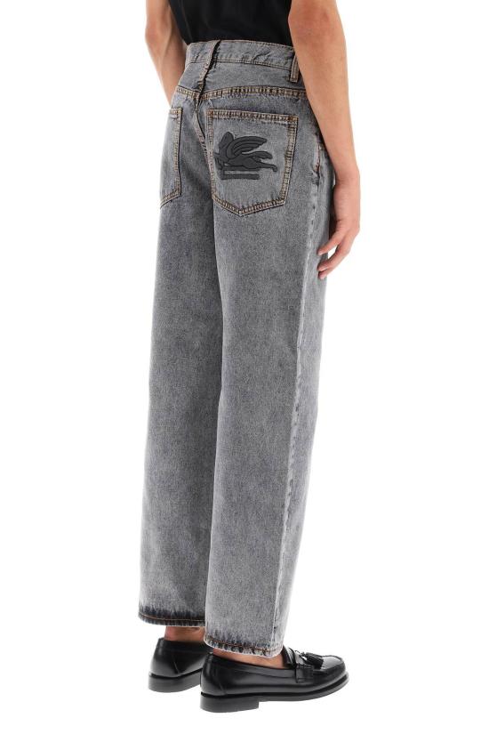  에트로 데님 팬츠 5포켓 스트레이트 레그 진 - ETRO