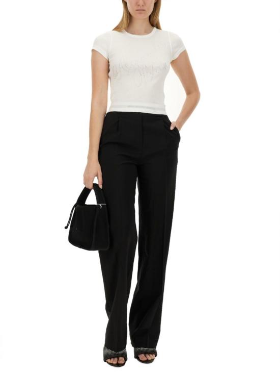  알렉산더 왕 스트레이트 팬츠 로고  블랙 - ALEXANDER WANG