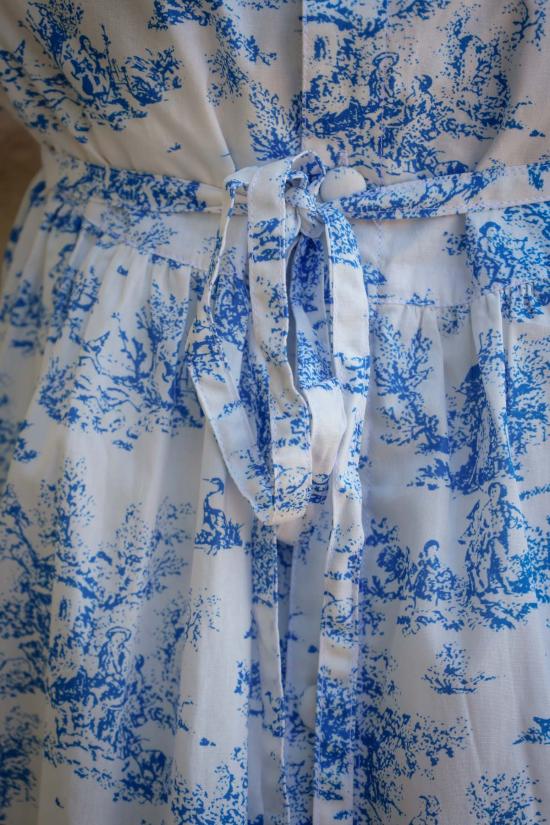  [키즈] Piper&Cloth 원피스 Aoki 드레스 3/4 소매 블루 토일 - OTHER BRANDS