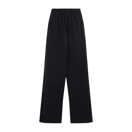  발렌시아가 스트레이트 팬츠 코튼 배기 팬츠 블루 - BALENCIAGA