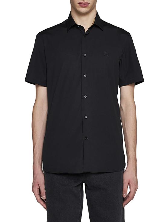  버버리 반팔 셔츠 셔필드  블랙 - BURBERRY