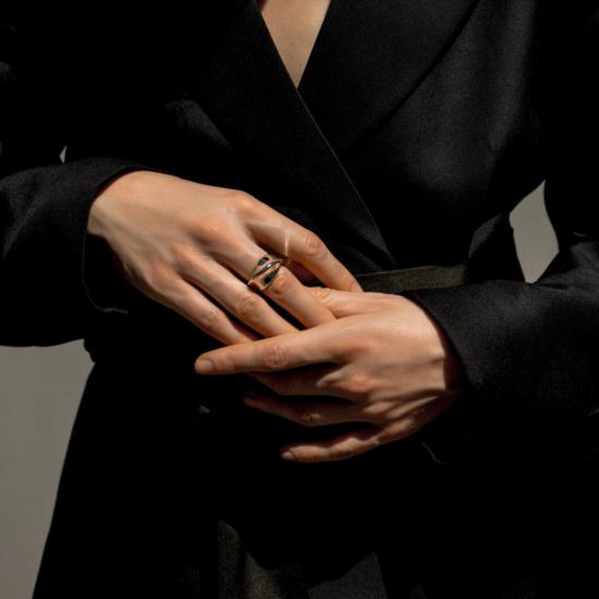  아그메스 반지 트위스트 링 스털링 실버 - AGMES