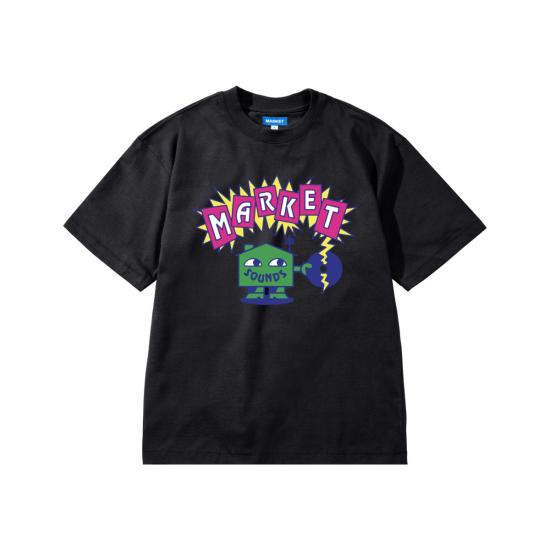  마켓 반팔 티셔츠 사운즈 티셔츠 - MARKET
