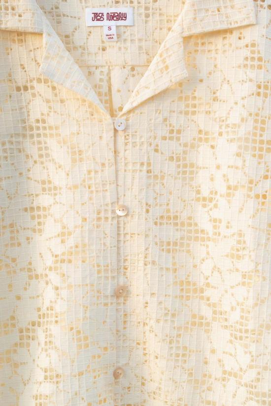  제스 미니 블라우스 라구나 라운지 셔츠 스캘럽 레이스 - JESS MEANY