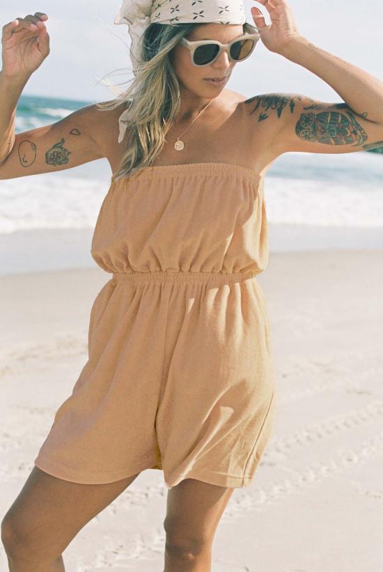  Alice Pearl 점프수트 앨리스 펄 플레이수트 라떼 - OTHER BRANDS