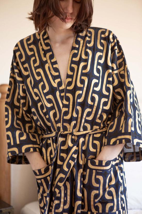  Erica Tanov 라운지 웨어 재클린 코튼 로브 슈퍼 1965 - OTHER BRANDS