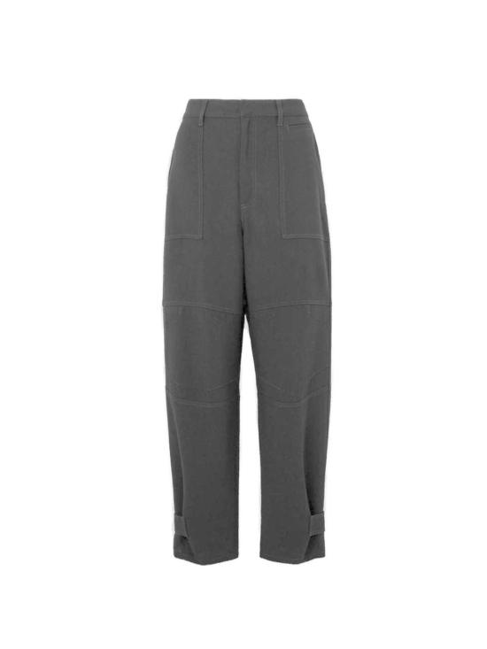  로에베 스트레이트 팬츠 테이퍼드 레그 카고 팬츠 블랙