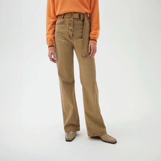  레지나표 데님 팬츠 에밀리진 애시드 베이지