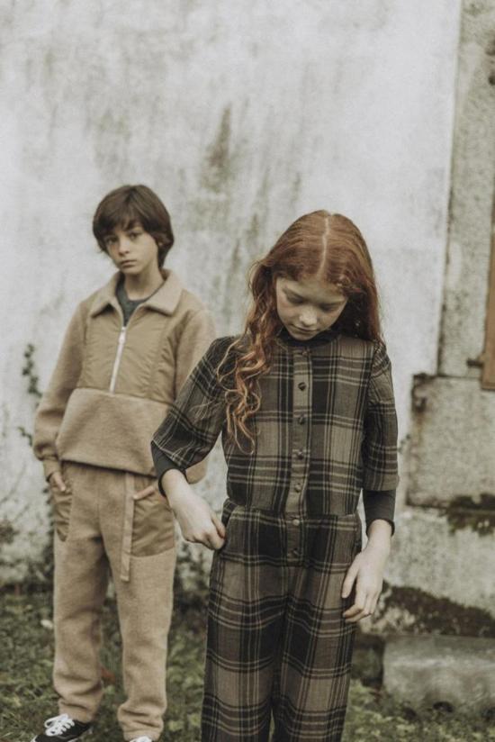  [키즈] 더뉴소사이어티 풀오버 키즈 뉴 소사이어티 오스틴 테디 스웨터 카멜 - THE NEW SOCIETY