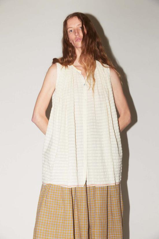  런어웨이 바이시클 블라우스 폭주하는 자전거 디나 개더드 탑 - RUNAWAY BICYCLE