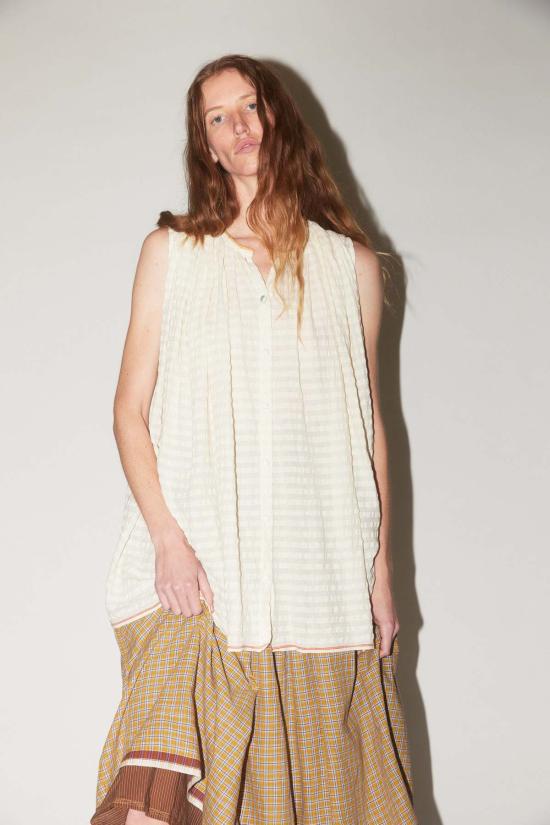  런어웨이 바이시클 블라우스 폭주하는 자전거 디나 개더드 탑 - RUNAWAY BICYCLE