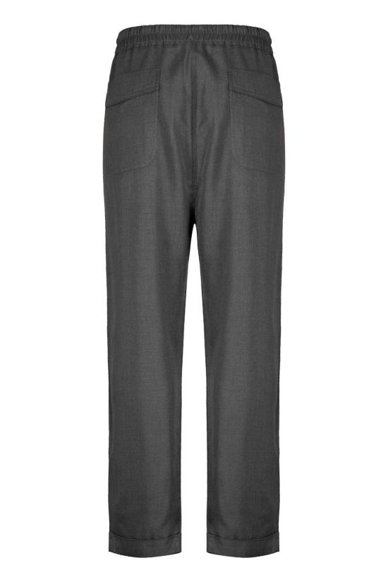  톰포드 스트레이트 팬츠 톰 포드 실크 팬츠 그레이 - TOMFORD