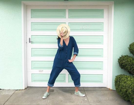  해피 프렌치 갱 점프수트 Happyfrenchgang  인디고 - HAPPY FRENCH GANG