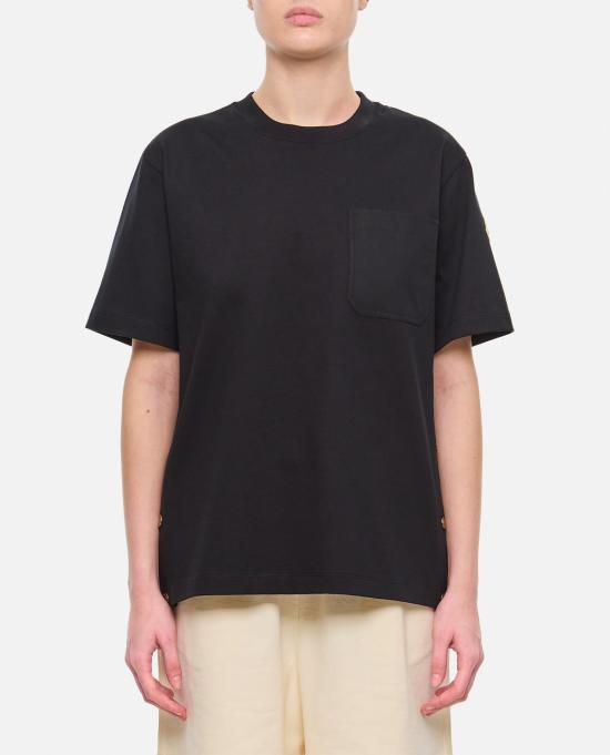  몽클레어 반팔 티셔츠 몽클레르 티셔츠 블랙 - MONCLER