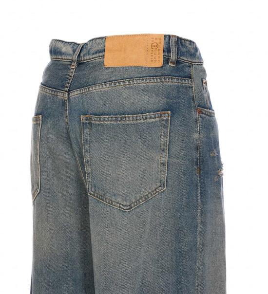  MM6 메종마르지엘라 데님 팬츠 Mm6 메종 마르지엘라 진 그레이 블루 - MM6 MAISON MARGIELA