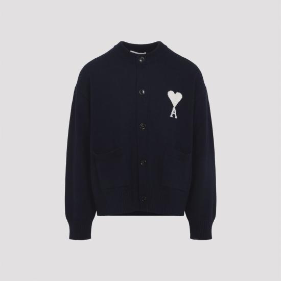  아미 가디건 알렉상드르 마티우시 크루넥  앙크르 에크루 - AMI