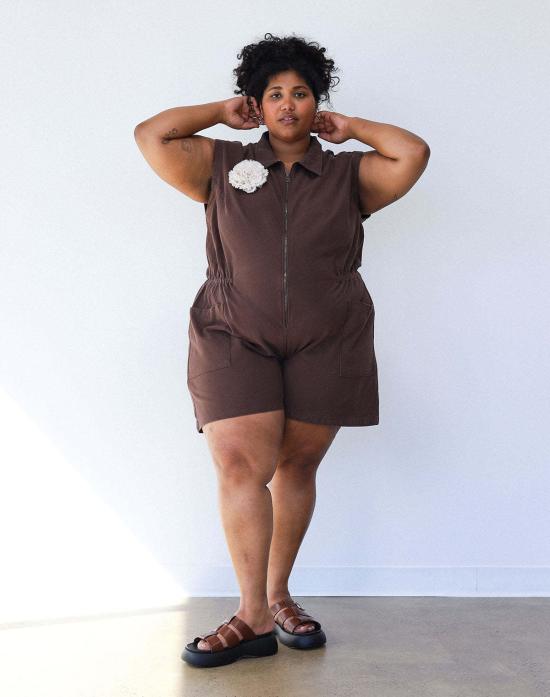  Noble 점프수트 노블 오가닉 탱크 슈트 초콜릿