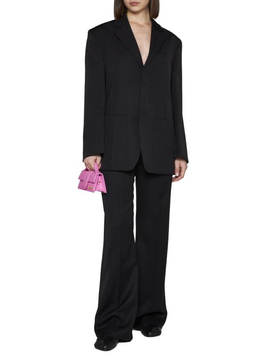  자크뮈스 수트 자켓 싱글 브레스트 블레이저 블랙 - JACQUEMUS