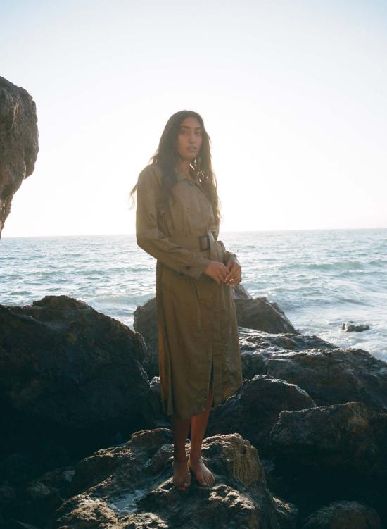  Pari Desai 트렌치 코트 파리 데사이 비비안 파라슈트  올리브 - OTHER BRANDS