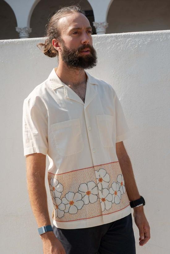  Jess Meany 반팔 셔츠 제스 미니 라운지  플로럴