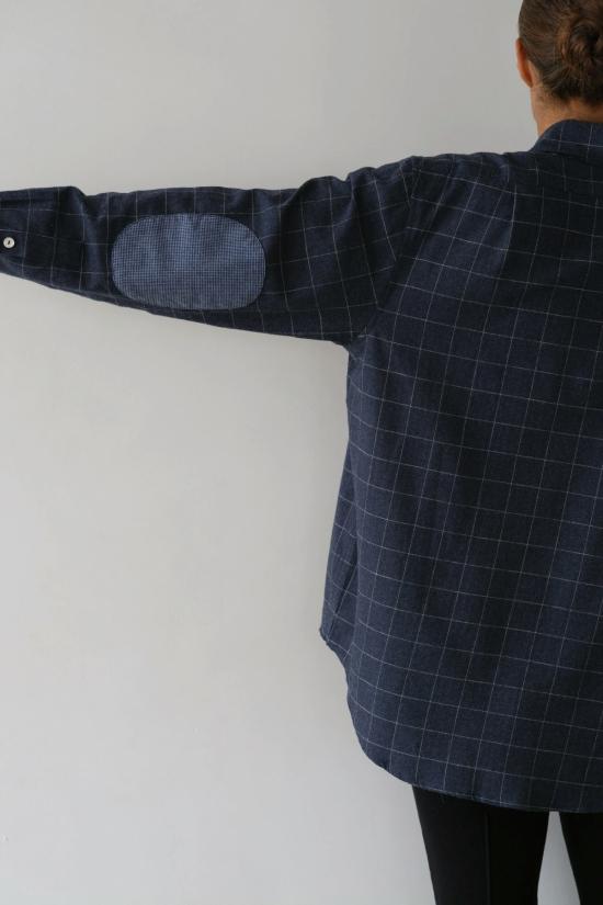  도니 셔츠 . 플란넬 윈도페인 셔츠 - DONNI.