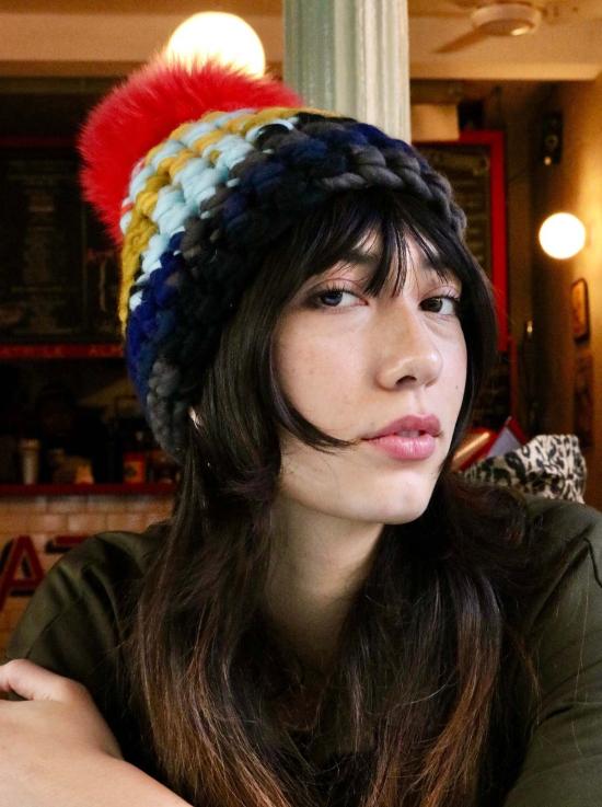  미샤램퍼트 모자 미샤 램퍼트 뉴 레인보우 스크램블 비니 + 토마토 XL 폼 - MISCHA LAMPERT