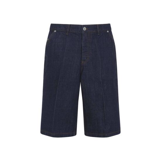  아미 숏팬츠 알렉상드르 마티우시 루즈핏 버뮤다 쇼츠 인디고 - AMI
